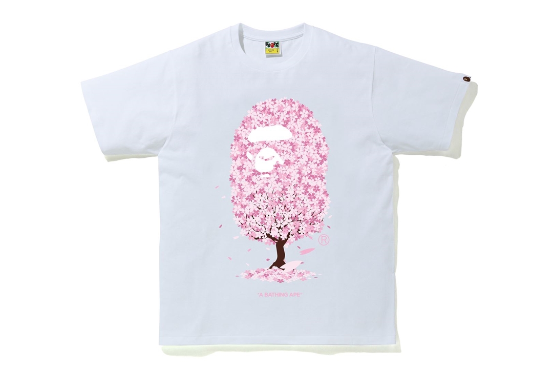 BAPE Sakura Tree Tee White