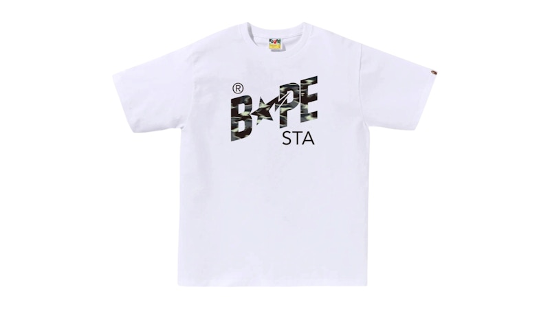 BAPE Screen Camo Sta Tee White