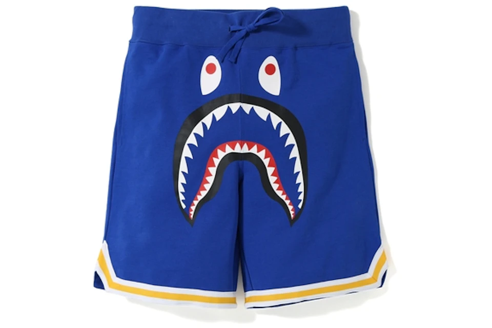 BAPE Shark Basketball Sweat Shorts Blue