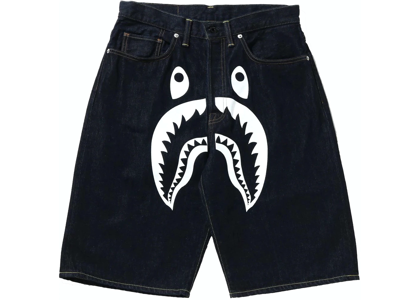 BAPE Shark Denim Shorts Indigo - SS22 Men's - US
