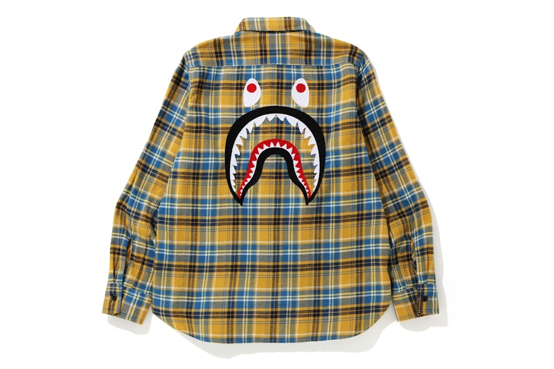 Bape cheap flannel hoodie