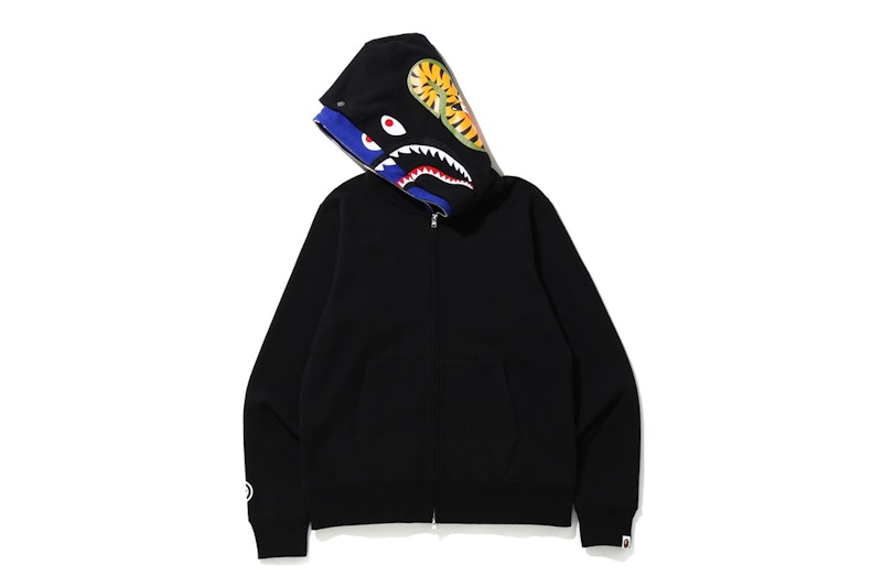 blue and black bape hoodie