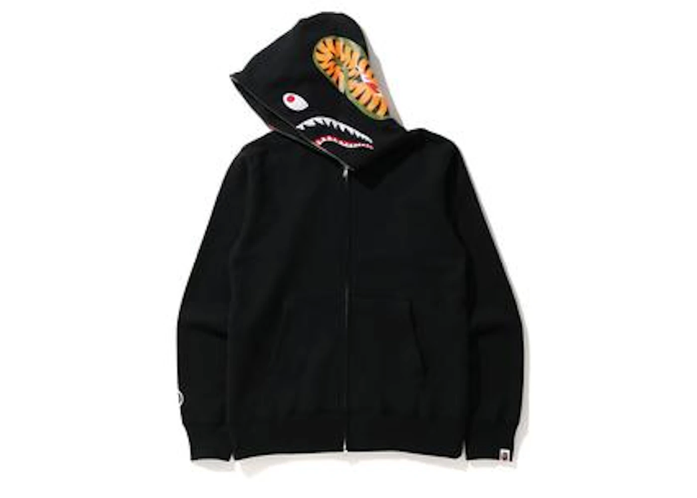 Bape shark full zip hoodie black Clearance