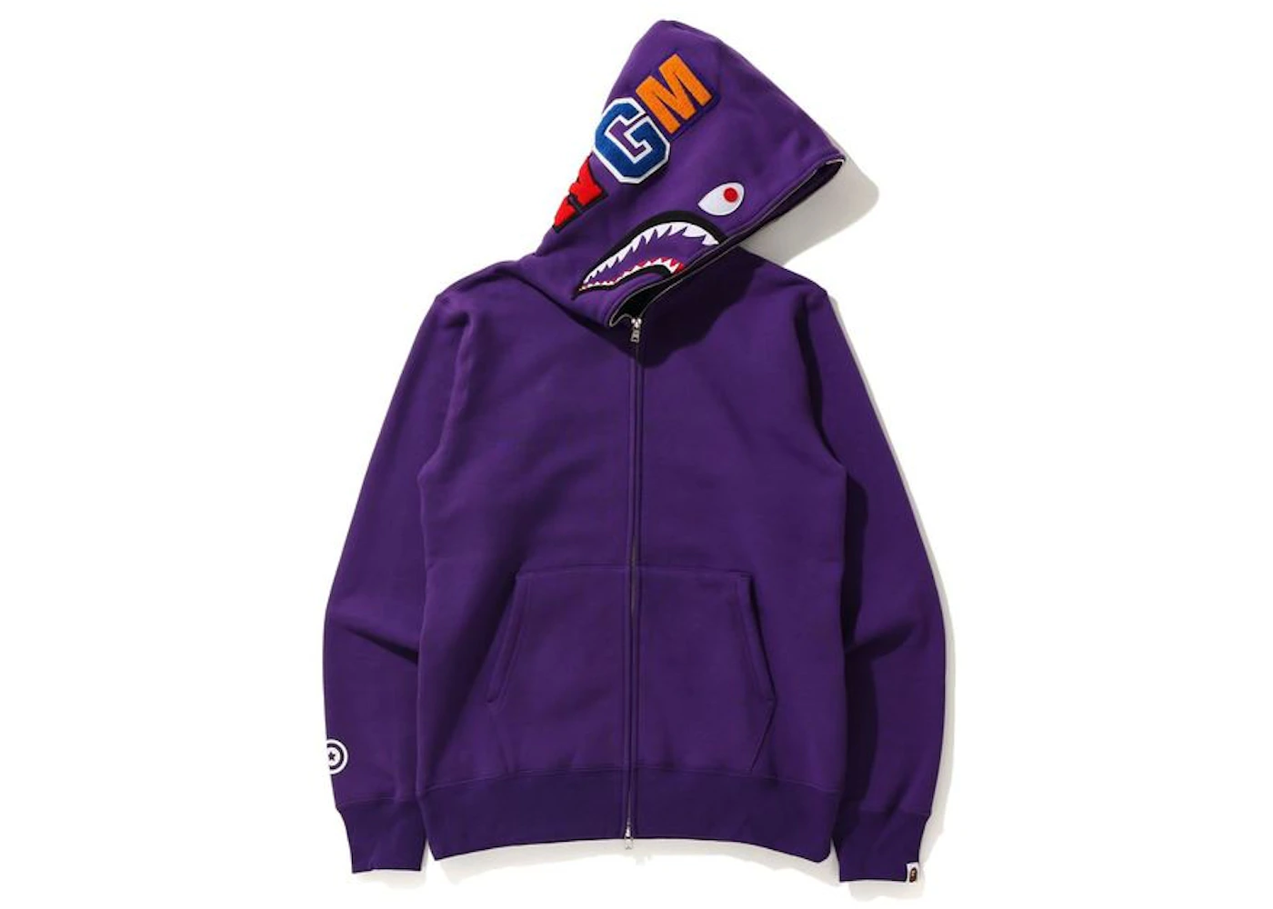Purple hoodie bape Clearance