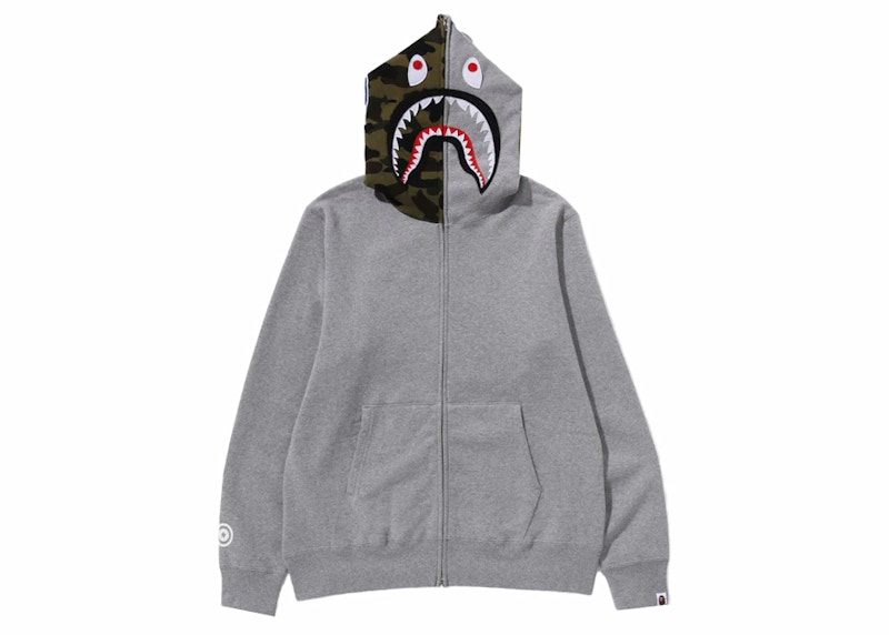 Shark best sale zipper hoodie