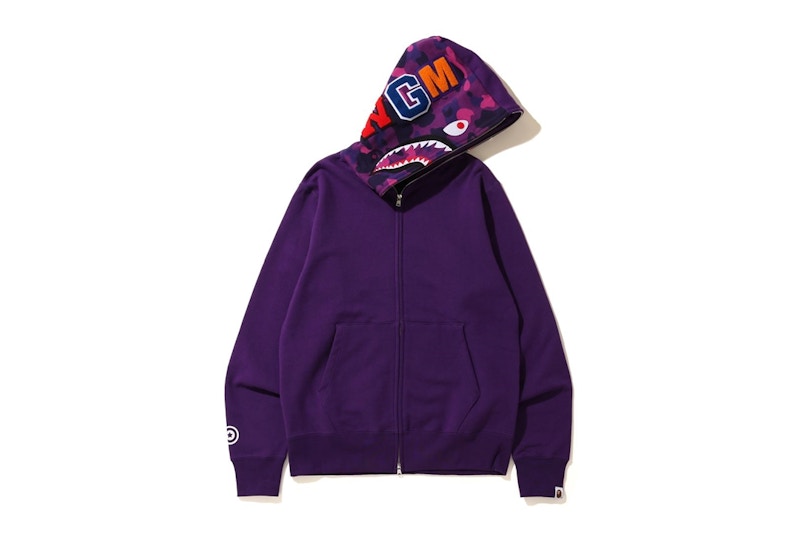 Bape shark store hoodie violet