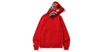 BAPE Shark Full Zip Hoodie Red/Red
