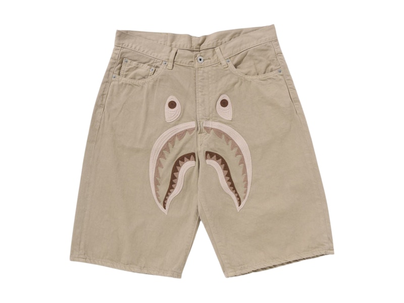 パンツ A BATHING APE SHARK GARMENT DYE RELAXED T-shirts A BATHING APE Garment Dye Shark Relaxed Fit Tee Black