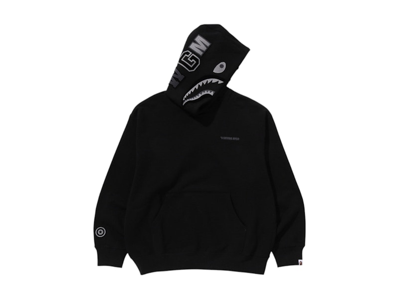 NEW【A BATHING APE】MULTI LOGO RELAXED FIT PULLOVER A Bathing Ape Men Bape Multi Label Relaxed Fit Crewneck navy