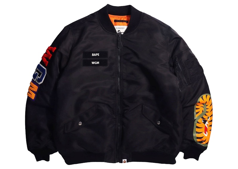 BAPE Shark Loose Fit MA-1 Jacket (SS23) Black Men's - SS23 - US