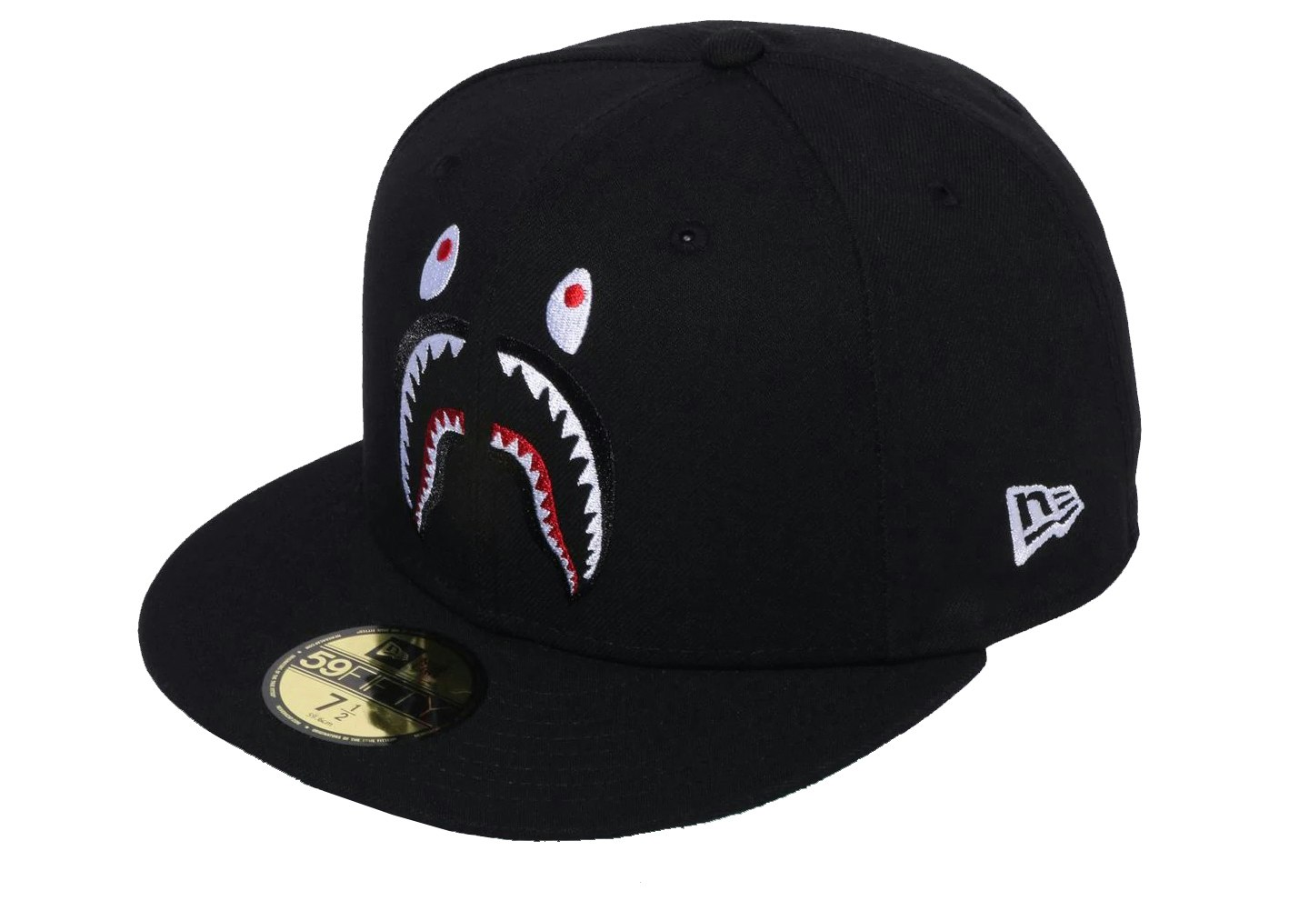 11346円 【オープニングセール】 SHARK NEW ERA 59FIFTY CAP ブラック L