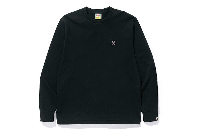BAPE Shark One Point L/S Tee Black