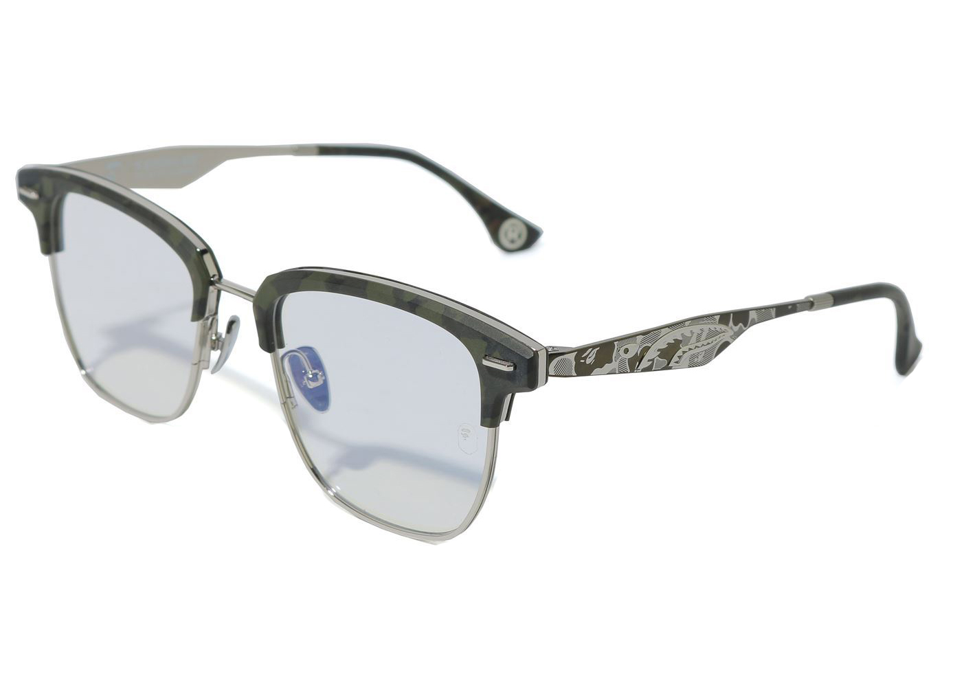 BAPE Shark Optical Flame 2 Sunglasses Silver