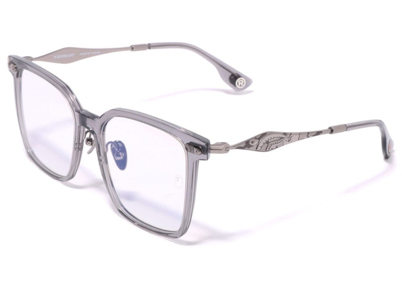 BAPE Shark Optical Frame 12 Glasses Silver