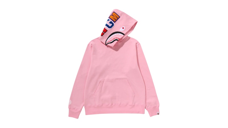 bape ピンク パーカー M BAPE-Shark-Pullover-Hoodie-
