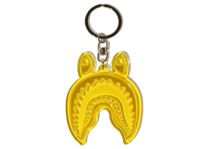 BAPE Shark Reflective Keychain Yellow