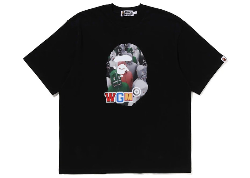 BAPE Shark Seijin Photo Print Relaxed Fit Tee Black Men's - SS23 - US