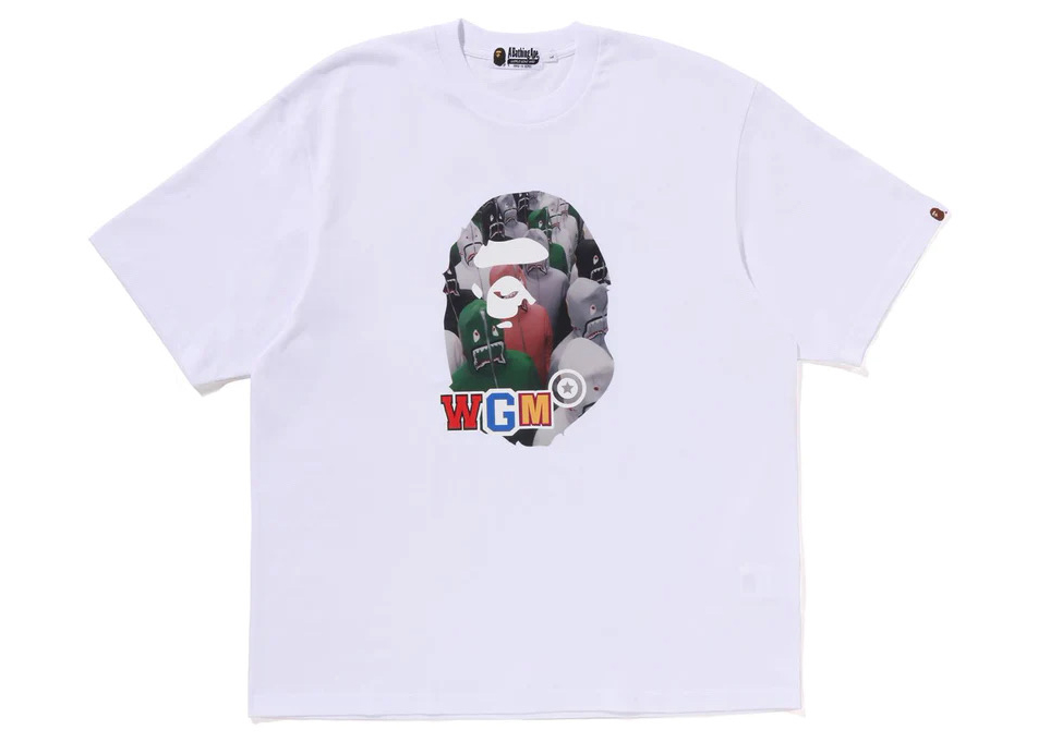 BAPE Shark Seijin Photo Print Relaxed Fit Tee White Men's - SS23 - US