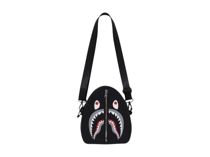 BAPE Shark Silicon Shoulder Bag Black - SS25 - US