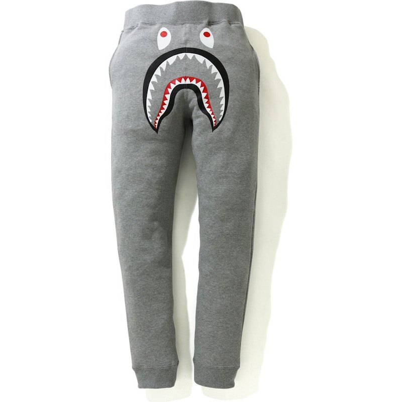 BAPE Shark Slim Sweatpants Gray Men s FW20 US