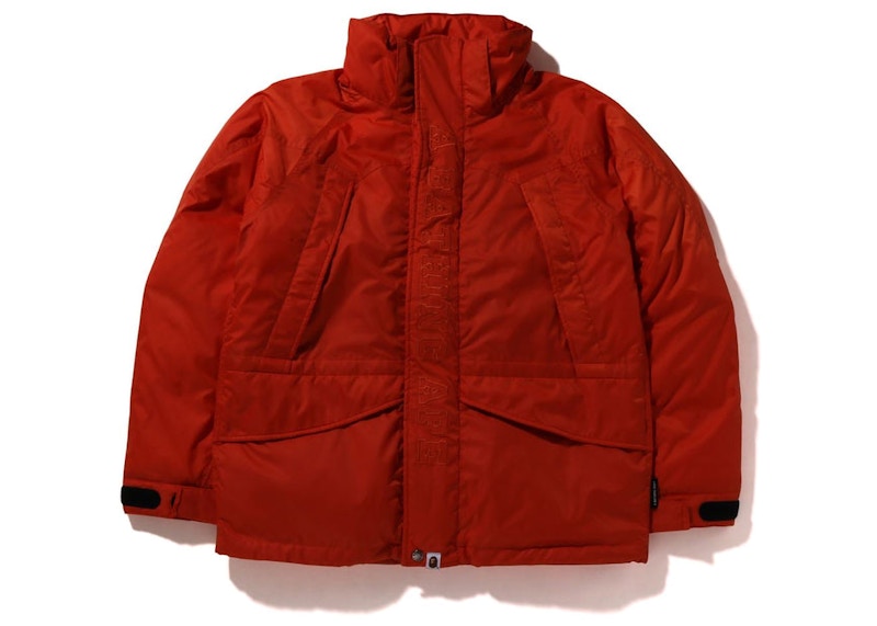 BAPE Shark Snowboard Down Jacket Orange Men's FW22 US