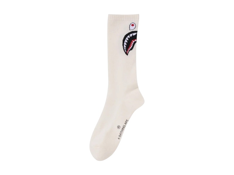 Calzini BAPE Shark (SS25) bianchi