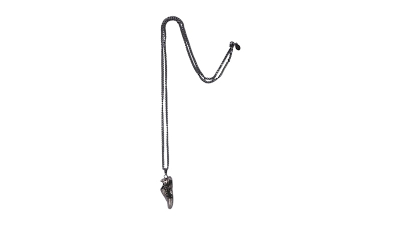 Pre-owned Bape Shark Sta Necklace In Black
