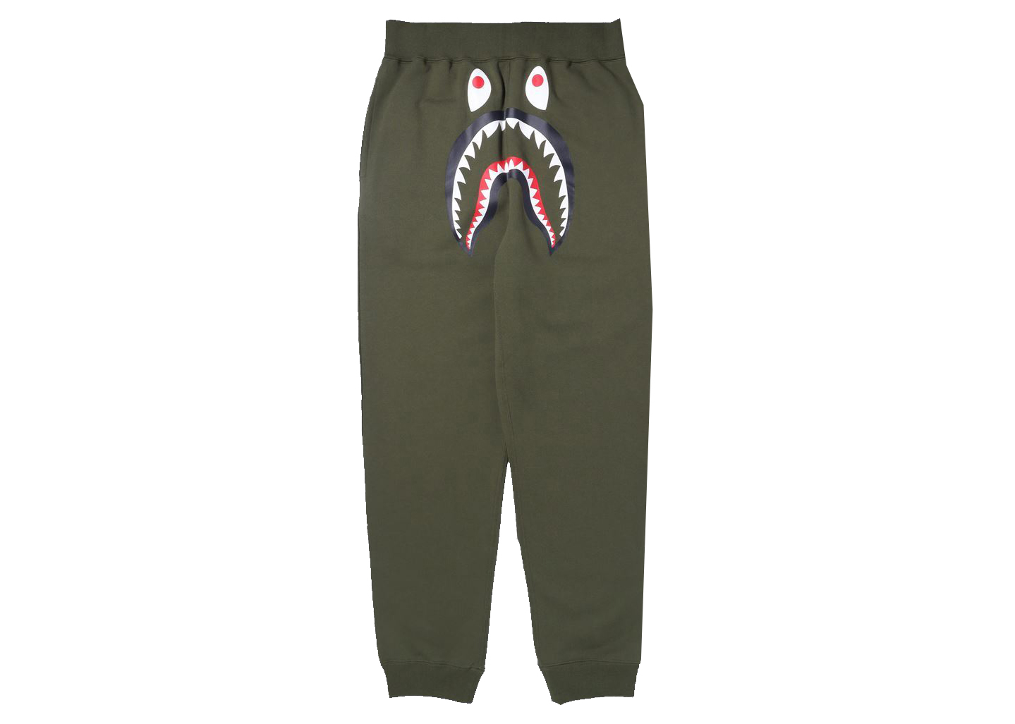 BAPE Shark Sweat Pants Olivedrab