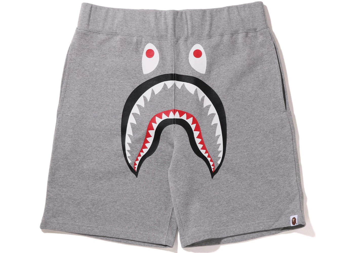 BAPE Shark Sweat Shorts (FW22) Grey Men's - FW22 - US