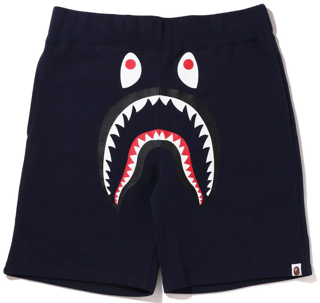 BAPE Shark Sweat Shorts (FW22) Navy Men's - FW22 - US
