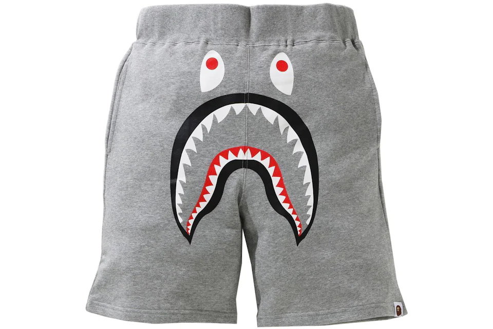 BAPE Shark Sweat Shorts (SS21) Gray
