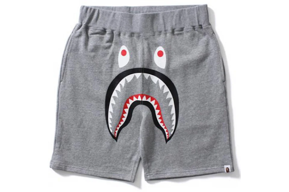 BAPE Shark Sweat Shorts Grey Hombre US