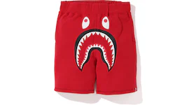 BAPE Shark Sweat Shorts Red/Red