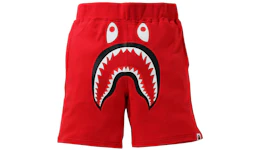 BAPE Shark Sweat Shorts (SS21) Red