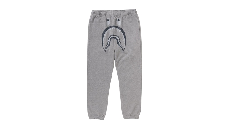Pre-owned Bape Men's Shark Sweatpants In Gray