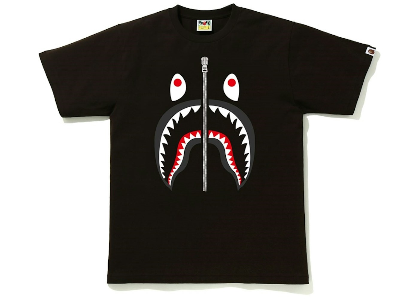 Bape shark t shirt logo Clearance