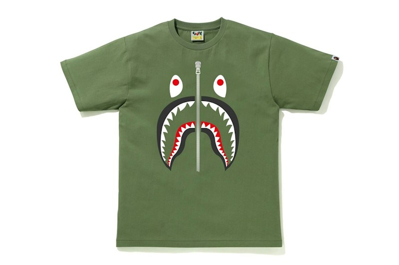 BAPE Shark Tee (SS20) Olivedrab