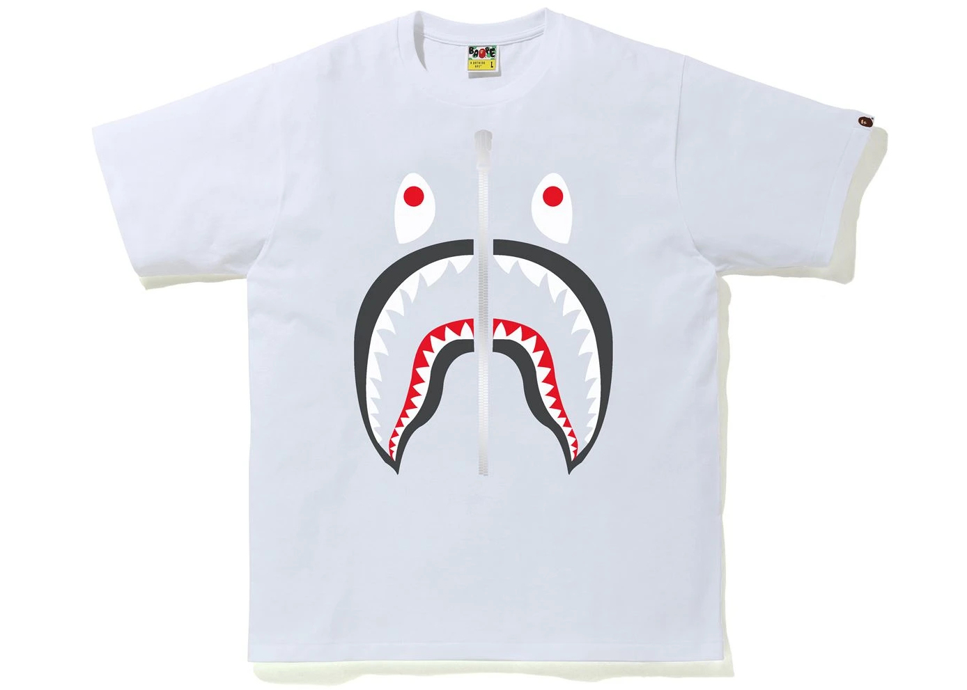 BAPE Shark Tee White Men's - SS21 - US