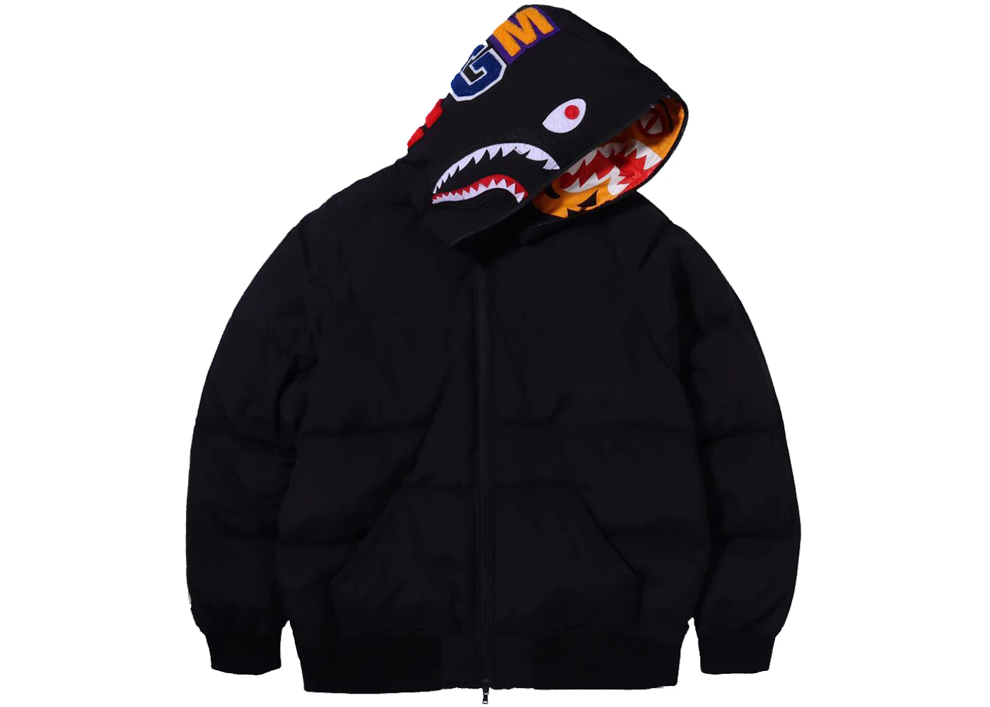 Readymade Tiger Shark Jacket BAPE Shark X Tiger Hoodie Down Jacket