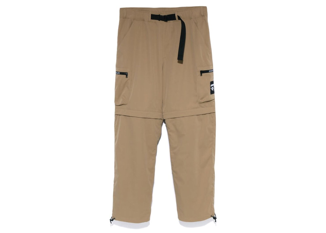 Pre-owned Bape Side Pocket Detachable Relaxed Fit Pants Beige