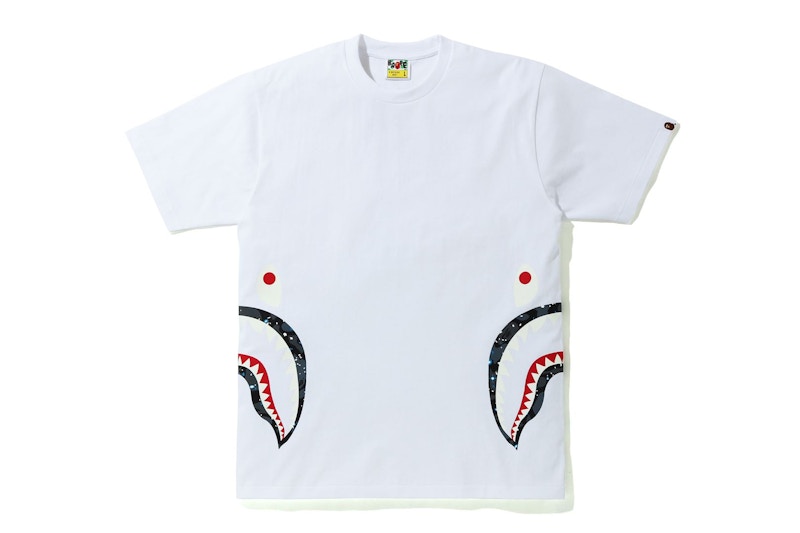 Bape space best sale camo shark tee