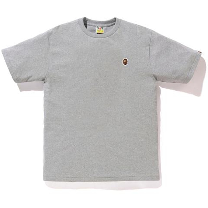 BAPE Ape Head One Point Tee Gray Men's - FW19 - US