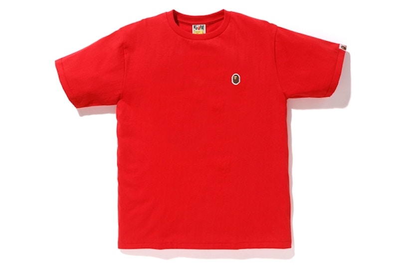 BAPE Silicon Ape Head One Point T-Shirt Rot