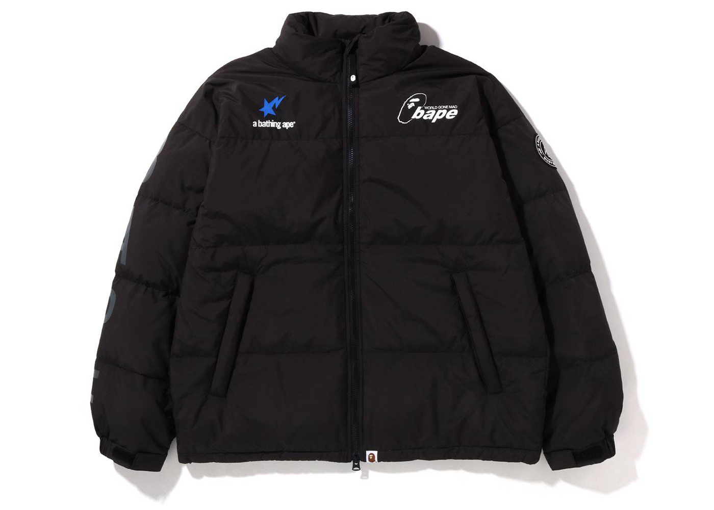 BAPE Soccer Game Relaxed Fit Down Jacket Black Men's - FW22 - US