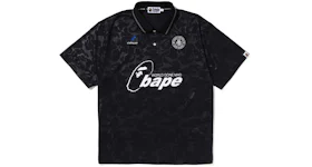BAPE Soccer Game Relaxed Fit Polo Black