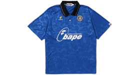 BAPE Soccer Game Relaxed Fit Polo Blue
