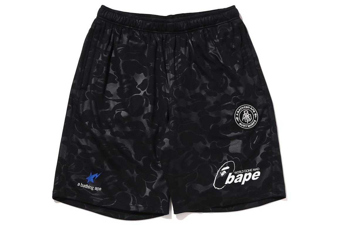 Pre-owned Bape Soccer Game Shorts Black