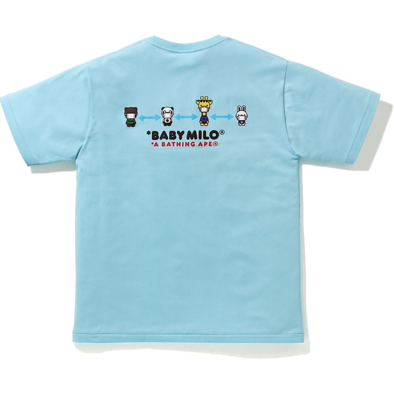 BAPE Social Distance Baby Milo 1 Tee Sax Men's FW20 US