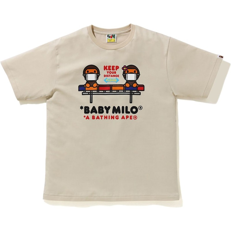 BAPE Social Distance Baby Milo #2 Tee Beige メンズ - FW20 - JP