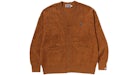 BAPE Einfarbige Tarnfarbe Jacquard One Point Cardigan Beige